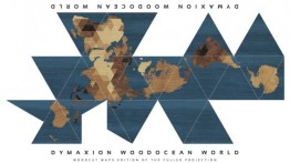 Dymaxion Woodocean World, Nicole Santucci + Woodcut Maps, 2013 