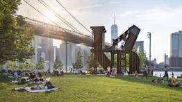 Nicholas Galanin, "In every language there is Land / En cada lengua hay una Tierra," 2023. Corten steel. Courtesy of the artist and Peter Blum Gallery. Photo: Nicholas Knight.