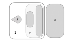 Figure 1 from the paper: The subsets X, X̄, Y, and Z as define within the IIM graph H. 