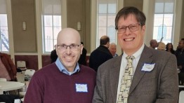 Photo of Prof. Robert Q Topper and Dean Ruben Savizky