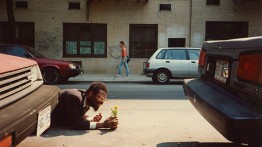 POPE.L, How Much is that Nigger in the Window a.k.a. Tompkins Square Crawl, 1991, New York, NY Digital c-print on gold fiber silk paper, 10 by 15 in. 25.4 by 38.1 cm. © Pope.L Courtesy of the artist and Mitchell-Innes & Nash, New York