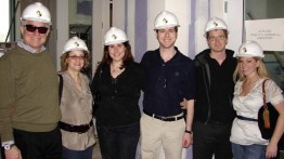 From left: Stanley Lapidus with his spouse Ruth, daughter-in-law Michelle, sons David and Joel, and daughter-in-law Tiffany