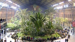 Atocha Railway Station in Madrid, Spain