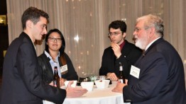 Cooper Union student recipients at The Moles Members' Dinner