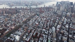 Aerial series of downtown Manhattan and New Museum (bottom left) for IDEAS CITY. ©Iwan Baan, 2013