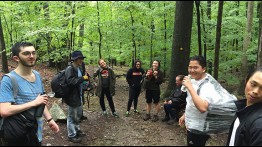 Jenna on a weekend hike with the Outdoors Club