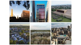 Image: From left to right, starting at top: 1. Freelon Adjaye Bond / Smithgroup. Smithsonian National Museum of African American History and Culture, Washington D.C. Image credit: Kate Warren. 2. Andrade Morettin Arquitetos. Instituto Moreira Salles, São