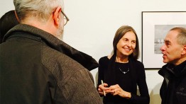 Margaret Morton at Kimmel Center, 1995. Photo by Janet Odgis