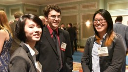 Daniel Smith (CE'20) and QiTong Han (CE'20) at The Moles Members' Dinner