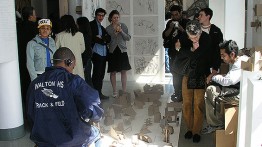 Crowds gather at a previous Saturday Program annual exhibition