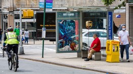 Sharon Madanes, Pulse, 2020, Broadway and W. 170th St, The Bronx, Courtesy the artist; Photo by Nicholas Knight, Courtesy of Public Art Fund, NY. 