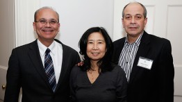 President Jamshed Bharucha with James and Shirley Suazo

