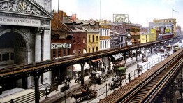 Postcard of the Bowery El