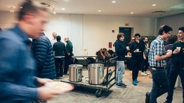 Attendees at the Cooper Brewing Exhibition