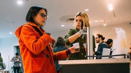 Students provided samples of their brews to faculty and alumni