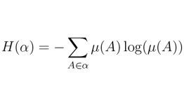 The entropy of a finite sigma-algebra, part of the research work of Peter Morfe