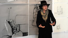 Sue Gussow, Professor Emerita, teaching at The Cooper Union in 2012