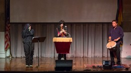 Jennifer Elizabeth Kreisberg, Joy Harjo and Alex Alexander performed