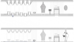 A schematic diagram of Eze Imade Eribo's winning radio station / smokehouse design