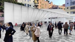 The Biennale pavilion, in Shenzhen, China. Photo by Nader Tehrani / NADAAA