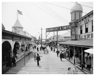 The Bowery, Rockaway, Queens, N.Y. c1903. Detroit Publishing Co. (Publisher). Library of Congress, Prints & Photographs Online Catalog.