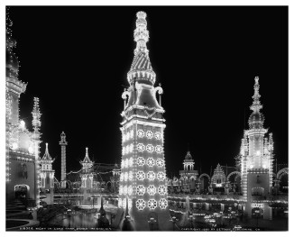 Night in Luna Park, Coney Island, N.Y. c1905. Detroit Publishing Co. (Publisher). Library of Congress, Prints & Photographs Online Catalog.