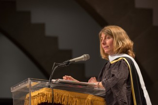 Sacha Pfeiffer, Pulitzer Prize-winning journalist, addressed the Class of 2017.