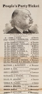 People’s Party Ticket, 1884, Massachusetts. Courtesy American Antiquarian Society