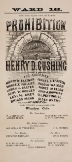 Prohibition Ticket, 1873, Boston. Courtesy American Antiquarian Society