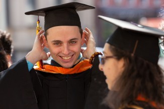 James Bantis and April Mintz, both civil engineering graduates