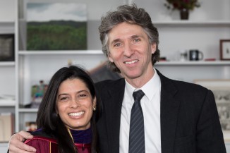 Laura Sparks with Damian Woetzel, director of the Aspen Institute Arts Program and soo- to-be president of Julliard