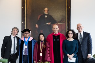 Laura Sparks with other college presidents