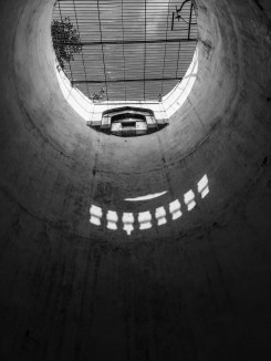 Looking up the well shaft of the Vadaj vaav.