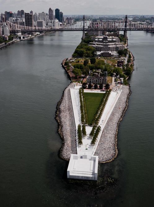 Ariel view of Four Freedom's Park