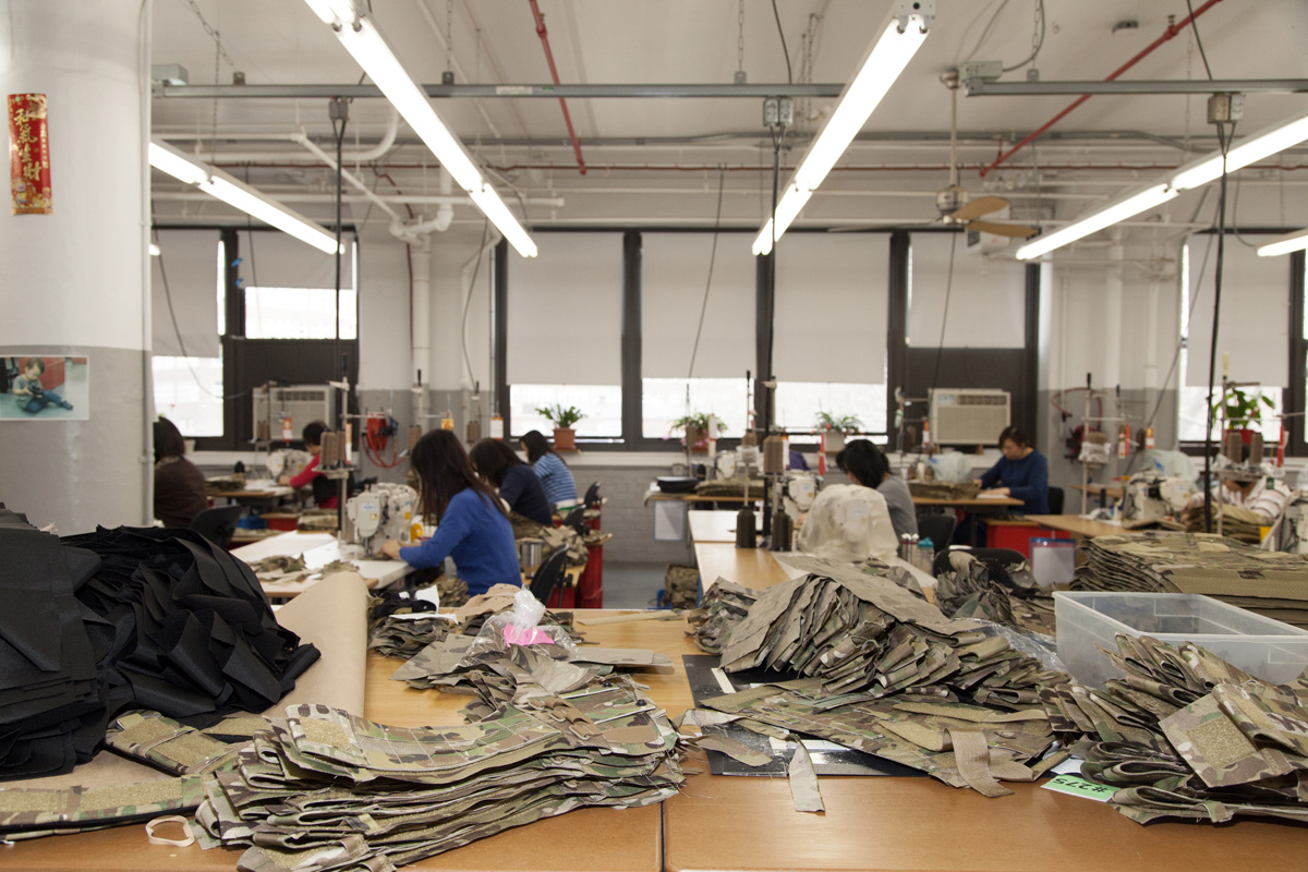 Crye Precision assembly room